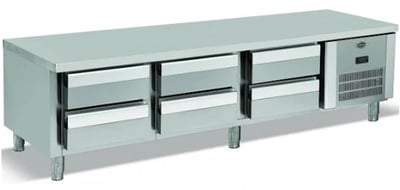 Empero Set Altı Dondurucu 6 Çekmeceli 2000x600x600 mm EMP.200.60.02-S
