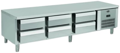 Empero Set Altı Dondurucu 6 Çekmeceli 2000x700x600 mm EMP.200.70.02-S