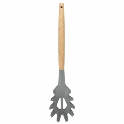 Epinox AKK-14 Silikon Spagetti Kaşığı Ahşap Sap, 31,5 cm