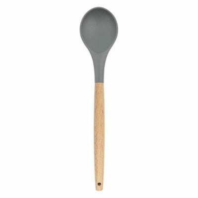 Epinox ASK-10 Silikon Kaşık, Ahşap Sap, 31 cm