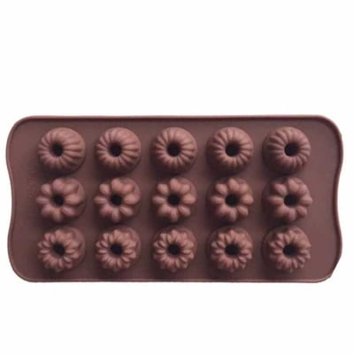 Epinox SCK-10 Çikolata Kalıbı - Silikon - Karışık Çiçek