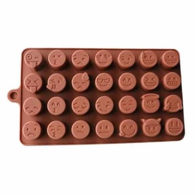 Epinox SCK-43 Çikolata Kalıbı - Silikon - Karışık Emoji