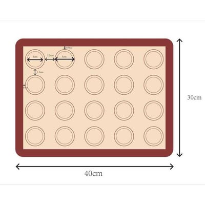 Epinox SMM-43 Silikon Makaron Mat 40*30 cm