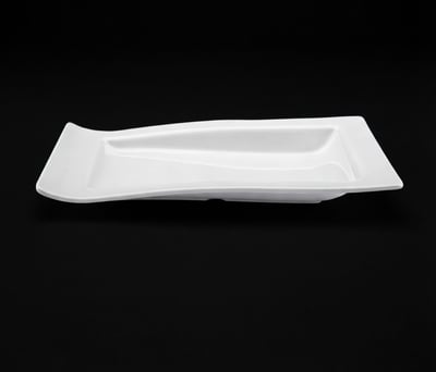 Evren Melamin Dalgalı Servis Tabağı, 24*34 cm