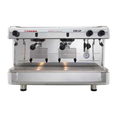 Faema E98 UP S/2 Tall Cup Yarı Otomatik Espresso Kahve Makinesi, 2 Gruplu, Beyaz