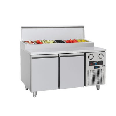 Frenox   140x70x97 cm. 8 Adet 1/4x150 Küvet Kapasiteli Make-up,Pizza Hazırlık Dolabı MGA2-04-R290