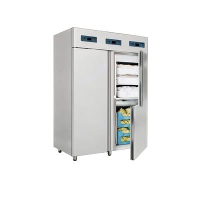 Frenox 140x81x205 cm.1400 lt. 3 Kapılı Kombinasyon Soğutmalı Buzdolabı,Derin Dondurucu VNL14-3T-R290