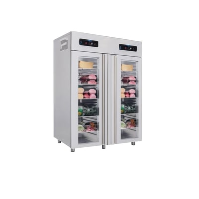 Frenox 140x81x215 cm.1400 lt. 2 Cam Kapılı Kombinasyon Soğutmalı Derin Dondurucu VLL18-G-R290