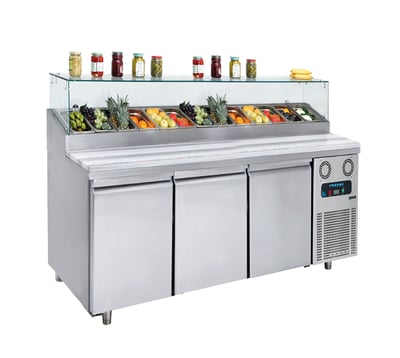 Frenox  223x83x128 cm. 720 lt. Pizza Hazırlık Buzdolabı PMN-223-R290