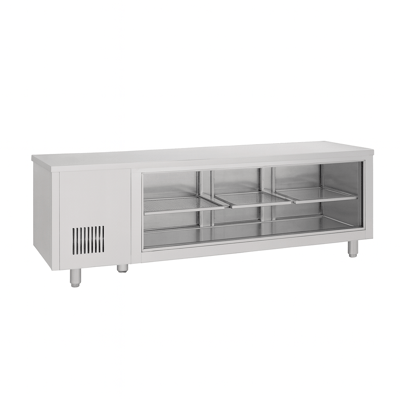 Frenox  233x60x85 cm. 550 lt.Cam Kapılı Tezgah Tipi Buzdolabı CSN4-BG-DZ-R290