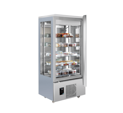 Frenox 80x66x187 cm. 400 lt.Dik Tip Vitrin Model Çikolata Teşhir Dolabı DN4-CK-R290