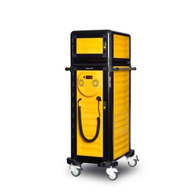 Gastrolley 100/25 Tekli Hastane Tepsi Arabası, Isıtmalı+Nötr, 57x79x158 cm