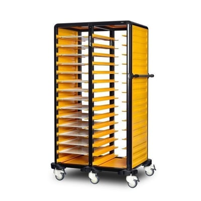 Gastrolley 150 İkili Self Servis Arabası, 2 Yanı Kapalı, 103x71x174 cm