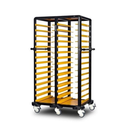 Gastrolley 150 İkili Servis Tepsi Arabası, Etrafı Açık, 101x71x174 cm