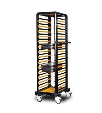 Gastrolley 150 Tekli Gastronom Küvet Taşıma Arabası, Etrafı Açık, 53x71x174 cm