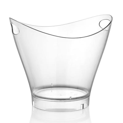 GastroPlast GCIB-02 Polikarbon Buz Kovası, 6 L, Şeffaf