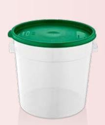 GastroPlast GRPP-18 Polipropilen Yuvarlak Saklama Kabı, 17 L