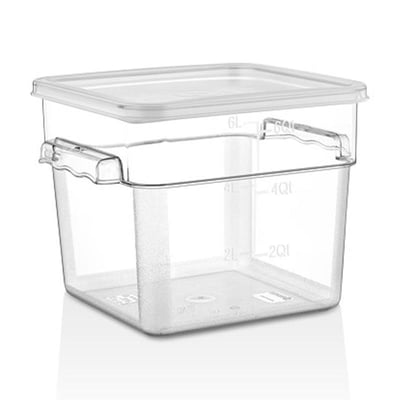 GastroPlast GSP-12 Polikarbon Kare Saklama Kabı, 11.4 L