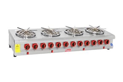 Himaksan 4 Lü Motorlu Künefe Pişirme Ocağı Set Üstü Gazlı Ce Belgeli