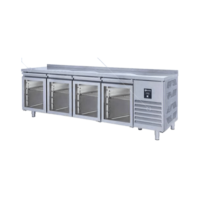 İceinox CTS 560 CR-UG Tezgah Tip Snack Buzdolabı 4 Cam Kapılı