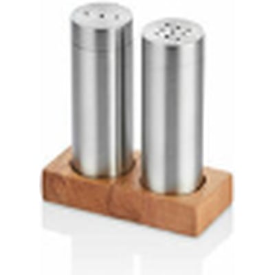 Kitchen Mall 2'Lİ Boru Tuzluk TK Ahşap Standlı KM472