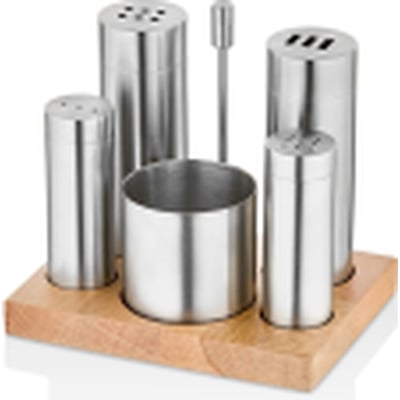 Kitchen Mall 4'LÜ Boru Tuzluk TK -Stı Ck Şekerlikli KM508