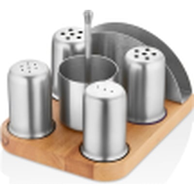 Kitchen Mall 5'Li Menaj Tk.telli Ahş.standlı Peçetelikli KM544