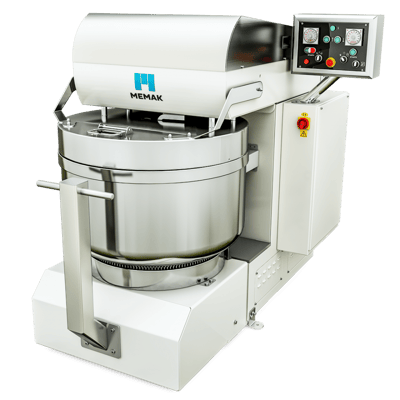 MEMAK Taşınabilir Kazanlı Otomatik Spiral Mikser, 250 kg Hamur Kapasiteli, OTTO MOBIL 250