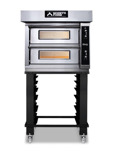 Moretti Forni iDeck ID-D-105.65 Tabanlı Pizza Fırını Elektronik Kontrollü, 12x30 cm Pizza ya da 4x40x60 Tepsi