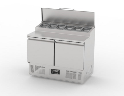 Ndustrio 2 Kapılı, Kapaklı Saladbar, 1050x600x850 mm, SLD 6105 HL SC
