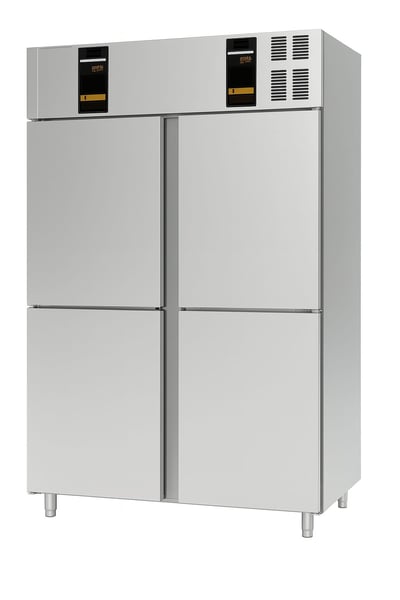 Ndustrio Dik Tip Monoblock Gastronorm Mix Buzdolabı - 4 Yarım  Kapılı, Üstten Motorlu