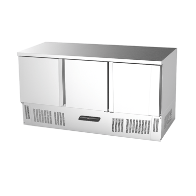 Ndustrio Tezgah Tipi,3 Kapılı,Snack Kapaklı Saladbar  SLD-6160-SS TOP