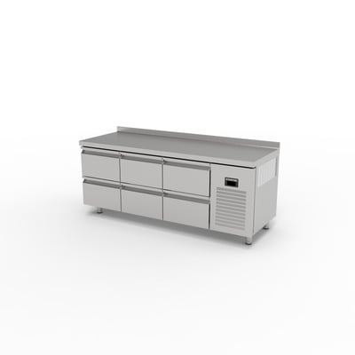 Ndustrio TPG-73-6D Tezgah Tip Gastronorm Buzdolabı, 6 Çekmeceli