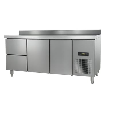 Ndustrio TPS-63-2D Tezgah Tip Snack Buzdolabı, 2 Çekmeceli, 2 Kapılı