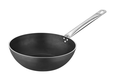Net Çelik Alüminyum Wok Tava İnci 28 cm