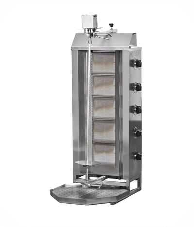 Pimak Üstten Motorlu Döner Ocağı, 5 Radyanlı, Gazlı/LPG'li, Ce Belgeli