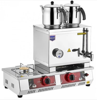 Remta 24 Lt. 30 Model İki Demlikli Pleytsiz Çay Kazanı N11(P)