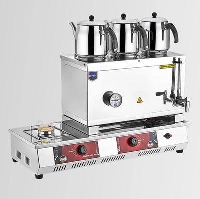 Remta 34 Lt. 55 Model Üç Demlikli Gazlı+Elektrikli Çay Ocağı N13(E)
