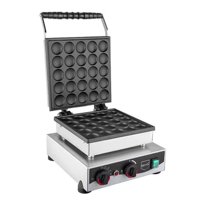 Remta W22 Yuvarlak Kapaklı Bubble Waffle Makinesi, 25'li, Elektrikli