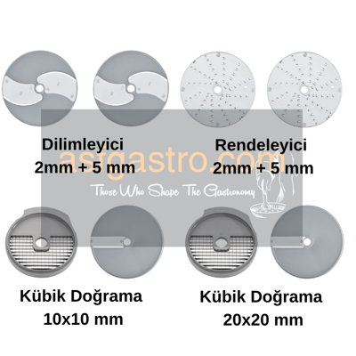 Robot Coupe CL50 ve CL52 8'li Bıçak Disk Setİ