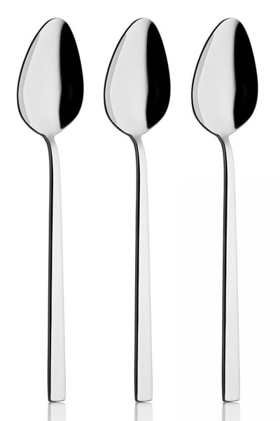 Rollers Mercan Yemek Kaşığı 12'li Takım, 304 Kalite, 3 mm