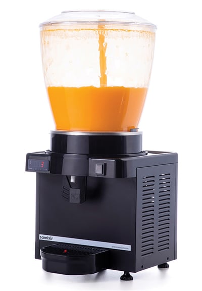 Samixir S22 Fıskiyeli Soğuk İçecek Dispenseri, 22 L, Panoramik, Dijital, Siyah
