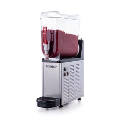Samixir Slush Mono Allure Granita ve Meyve Suyu Dispenseri, 12 L, Inox