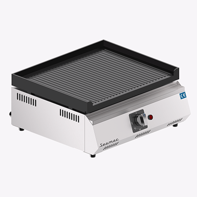 Seamac Elektrikli Döküm Izgara 50 cm, Oluklu Yüzey