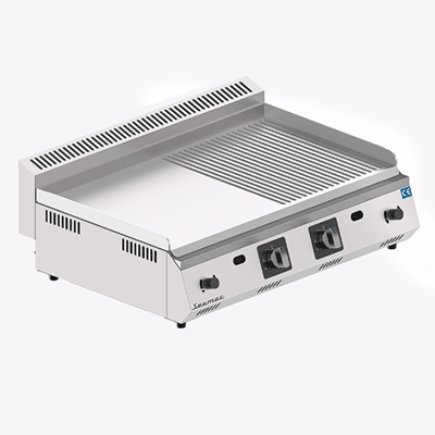 Seamac Elektrikli Playt Izgara 70 cm, Yarı Oluku Yüzey