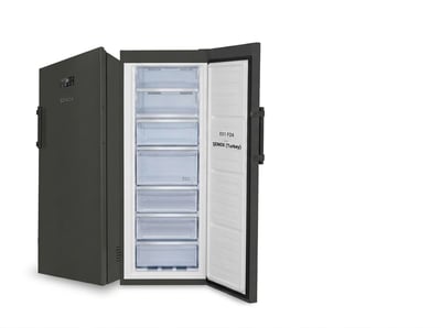 Şenox 7301 NF A+ Fanlı Dik Tip Derin Dondurucu, 7 Çekmeceli, Siyah