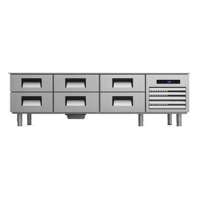 Şenox CAU-3N706C Pişirici Altı Buzdolabı, GN 1/2 Altı Çekmeceli, 200*70*60 cm