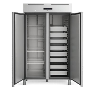 Şenox DT-2NGN-EKO Dik Tip Buzdolabı, 1400 Litre, İki Kapılı, 135*83,5*208 cm