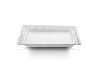 Tria Melamin Gravürlü Kare Servis Tabak 50*50 cm