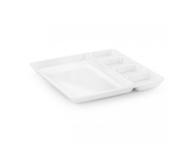Tria Porelin Beş Gözlü Kahvaltı Tabldotu 21,5x22,5 cm